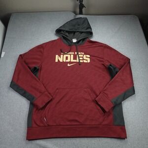 Florida State FSU Seminoles Hoodie Mens XL Maroon Therma-FIT Nike NCAA